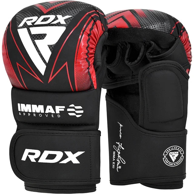 Gants MMA RDX Shooter rouge et noir