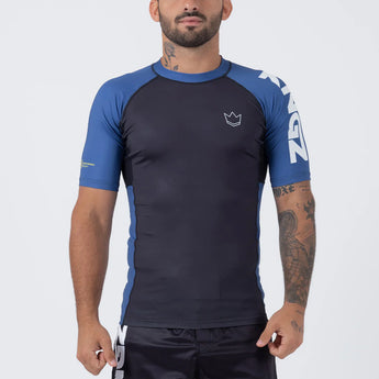 Rashguard Kingz Ranked Performance V2 S/S - Blue