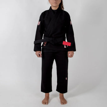 Kimono JJB Kingz The ONE Women Jiu Jitsu Gi - Noir/Rose Gold + Ceinture blanche Kingz