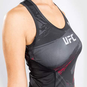 Débardeur Dry Tech UFC Venum Authentic Fight Week 2.0 - Pour femmes - Noir/Rouge