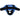 Casque grille amovible RDX bleu.