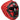 Casque grille amovible RDX rouge.