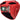 Casque grille amovible RDX rouge.